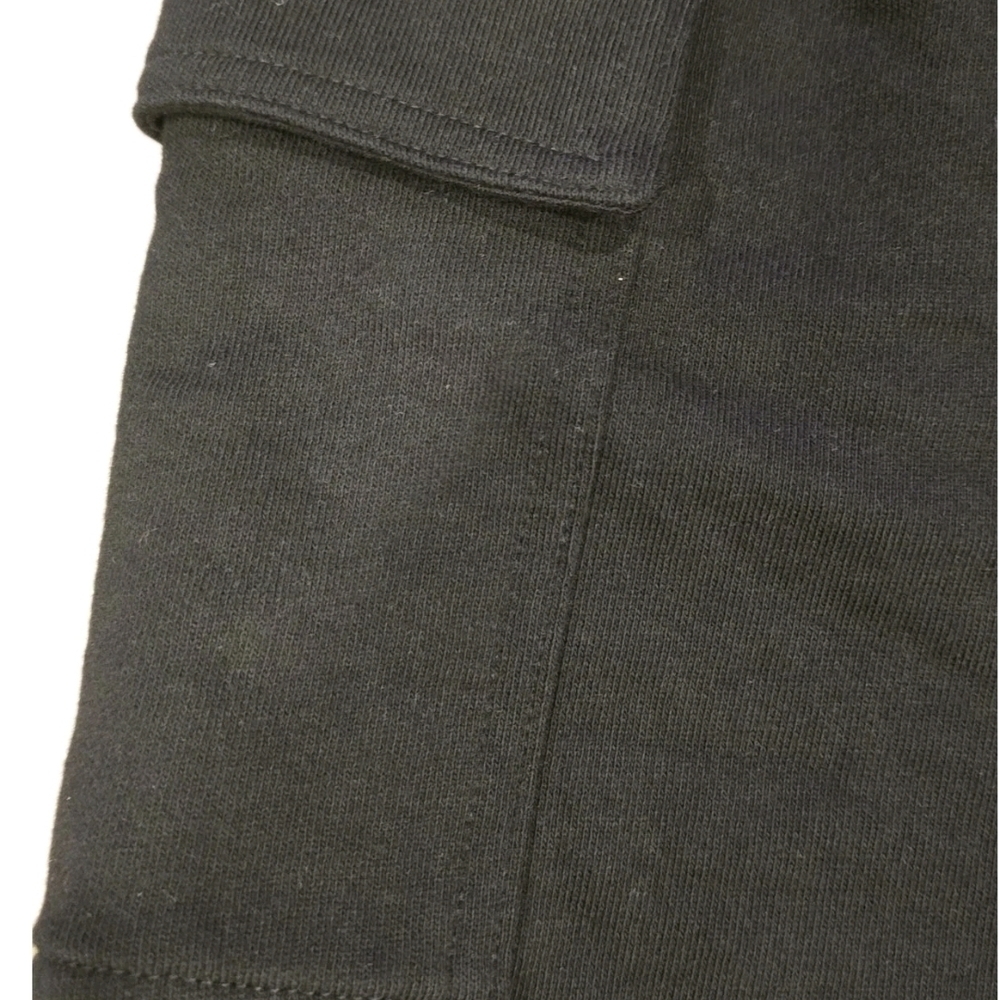 NWT DKNY Women’s Cargo Shorts Small  Black Elastic Pockets Lounge Casual 💵 - Picture 4 of 7